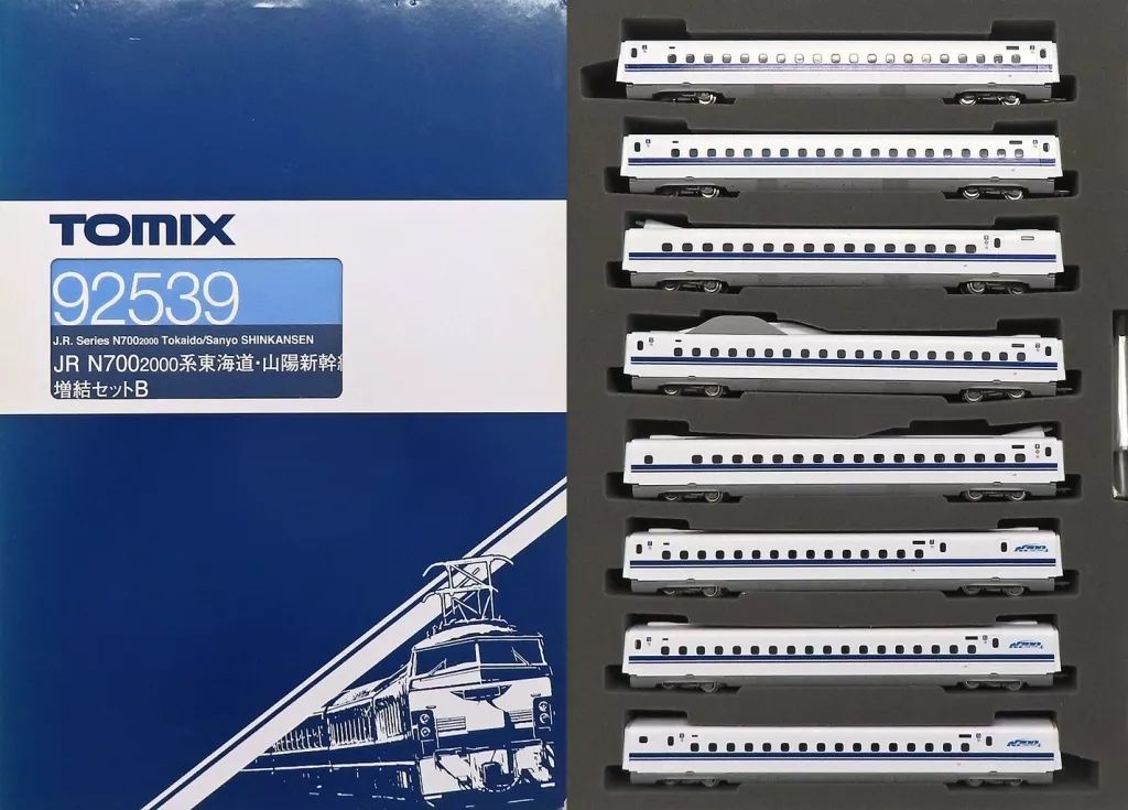 鉄道模型 1/160 JR N700系2000系 東海道・山陽新幹線 増結セットB(8
