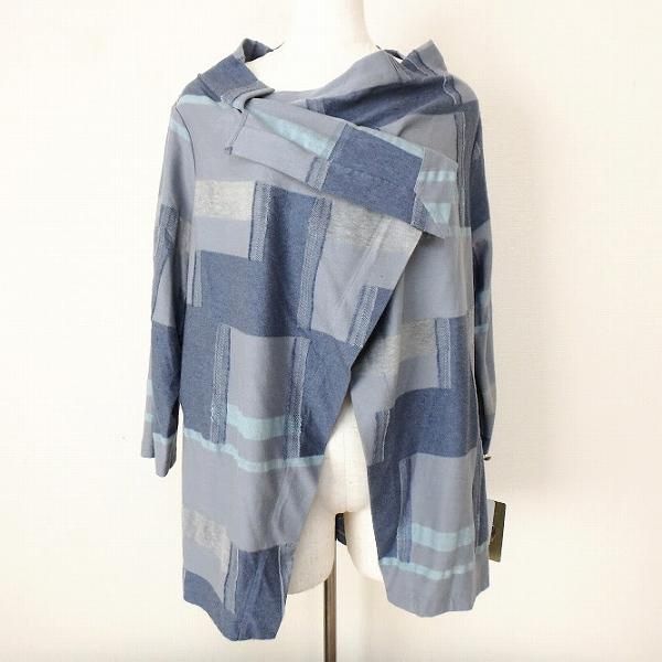 センソユニコ 芽風 コート 変形 ウール 38 グレー ニット 上着