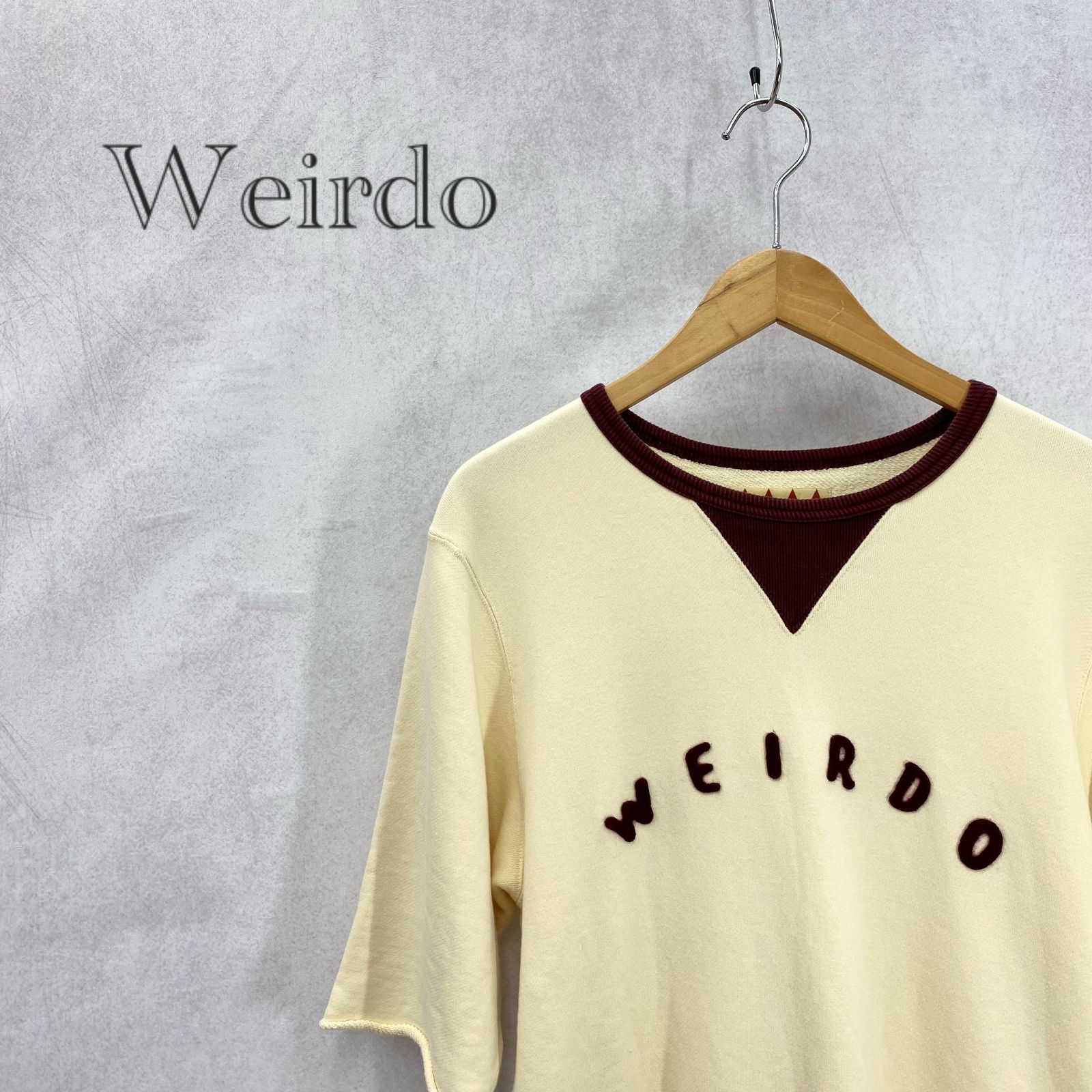 WEIRDO 半袖 スウェット ロゴ WRD-16-SS-28 トップス S イエロー 