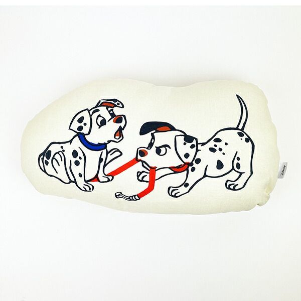 ディズニー Disney 101匹わんちゃん ダイカットクッション 三郷陶器 アイボリー インテリア
