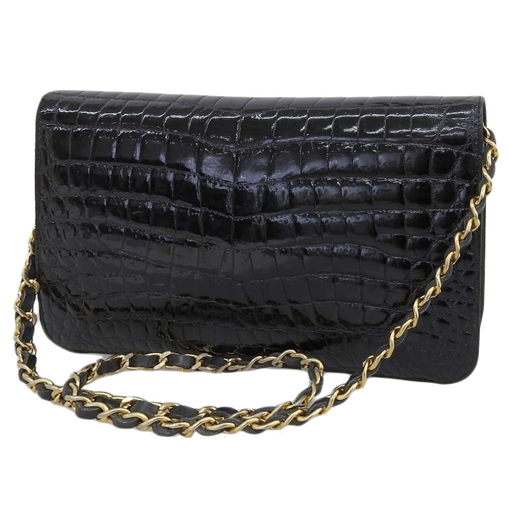 正規品CHANEL 希少シャネルクロコダイル ショルダーバッグマトラッセ