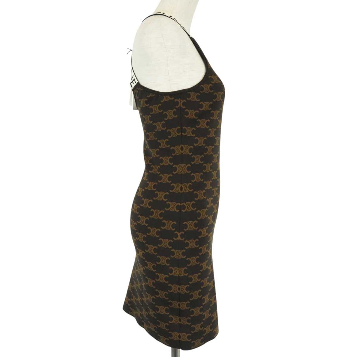 セリーヌ トリオンフ ニット ノースリーブ ミニ ワンピース 2AG05916T  