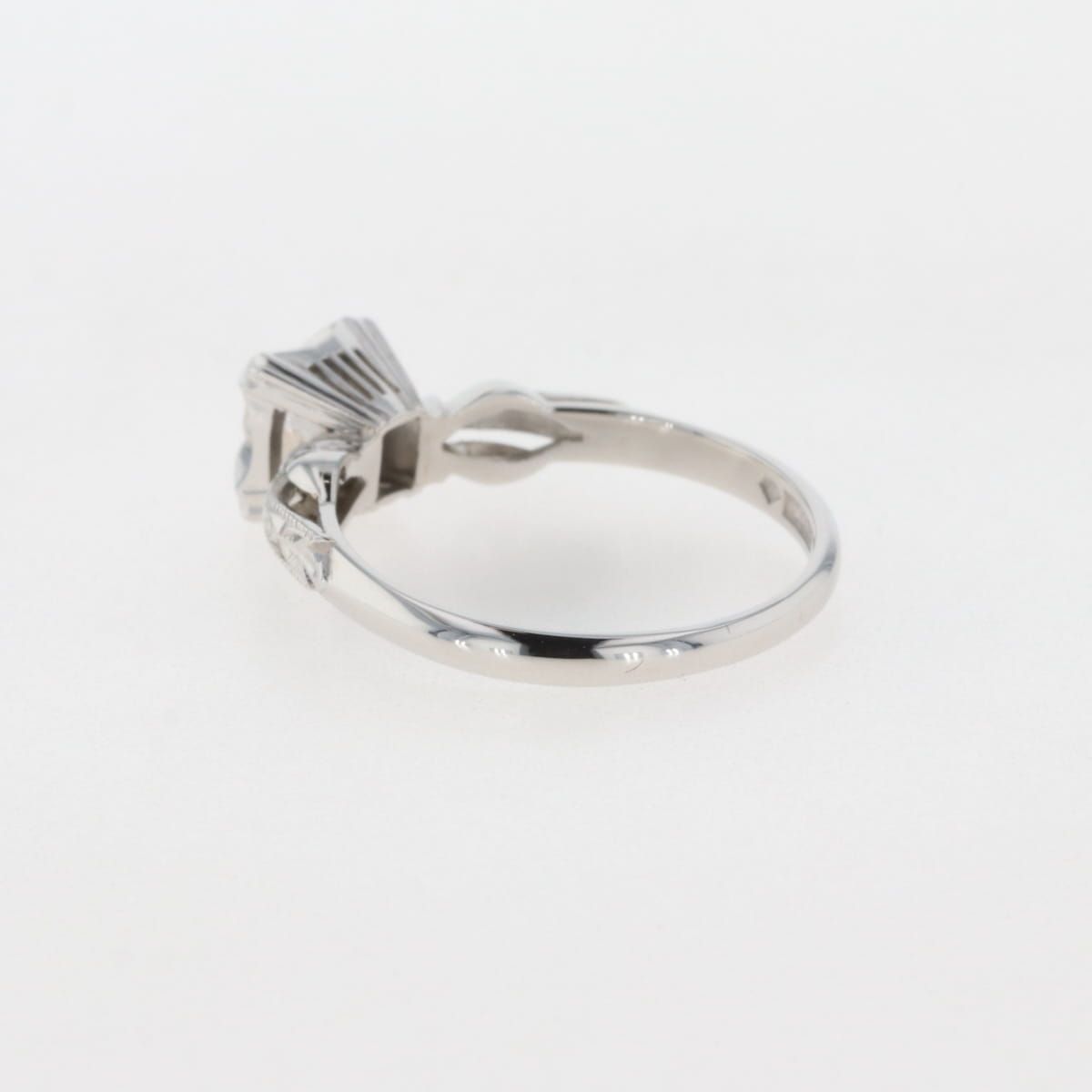メレダイヤ デザインリング プラチナ 指輪 リング 11.5号 Pt900 ダイヤモンド レディース 【中古】