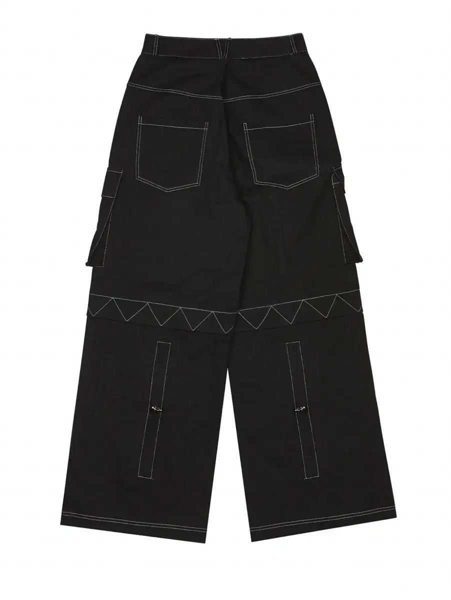 LUVISTRUE ラブイズトゥルー 黒 カーゴ ワイド パンツ