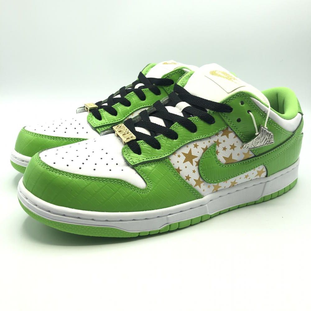 【中古】NIKE SB × Supreme DUNK LOW OG QS Mean Green サイズ28cm DH3228-101 ナイキ シュプリーム ダンク ミーングリーン[17]