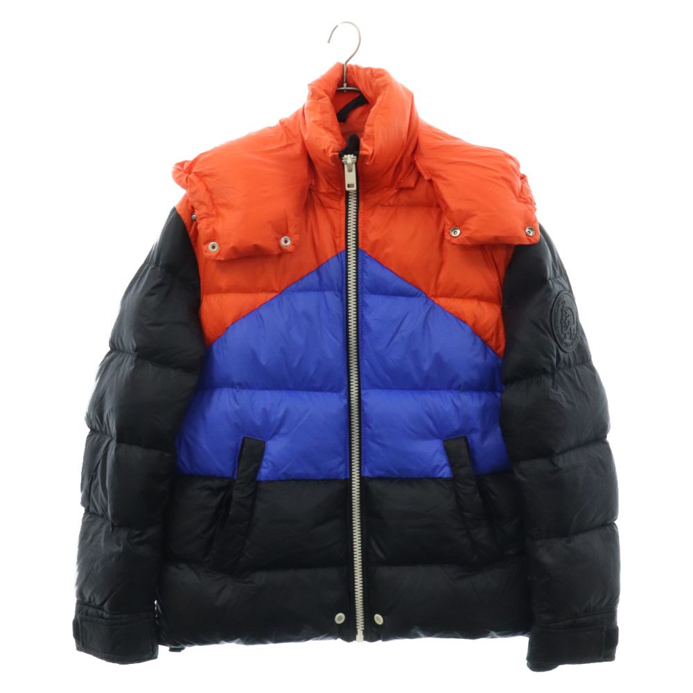 DIESEL ナイロンプリントジャケット マルチカラー DIESEL (ディーゼル) 2WAYカラー ジップアップ ナイロン ダウン