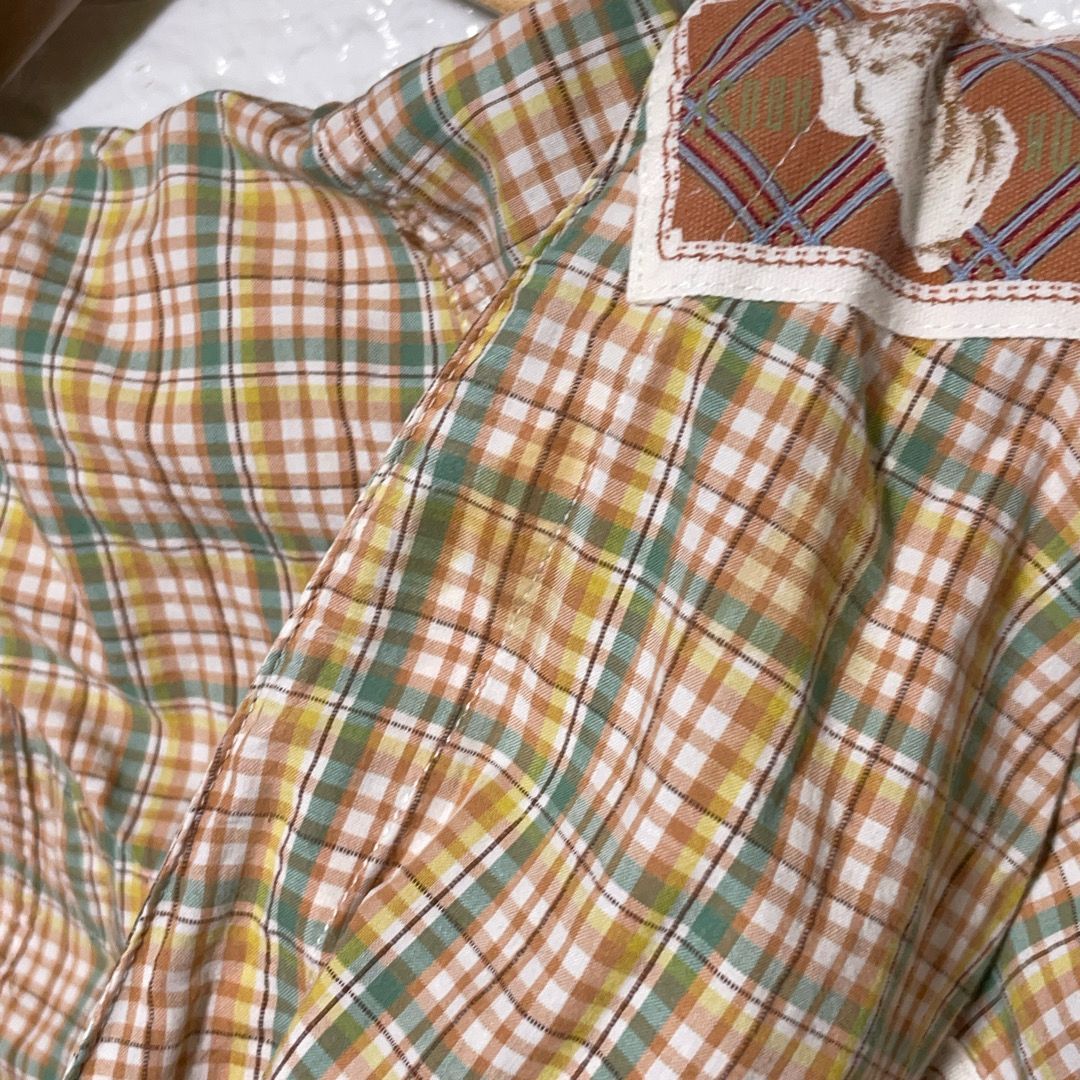 チェック ワッペン