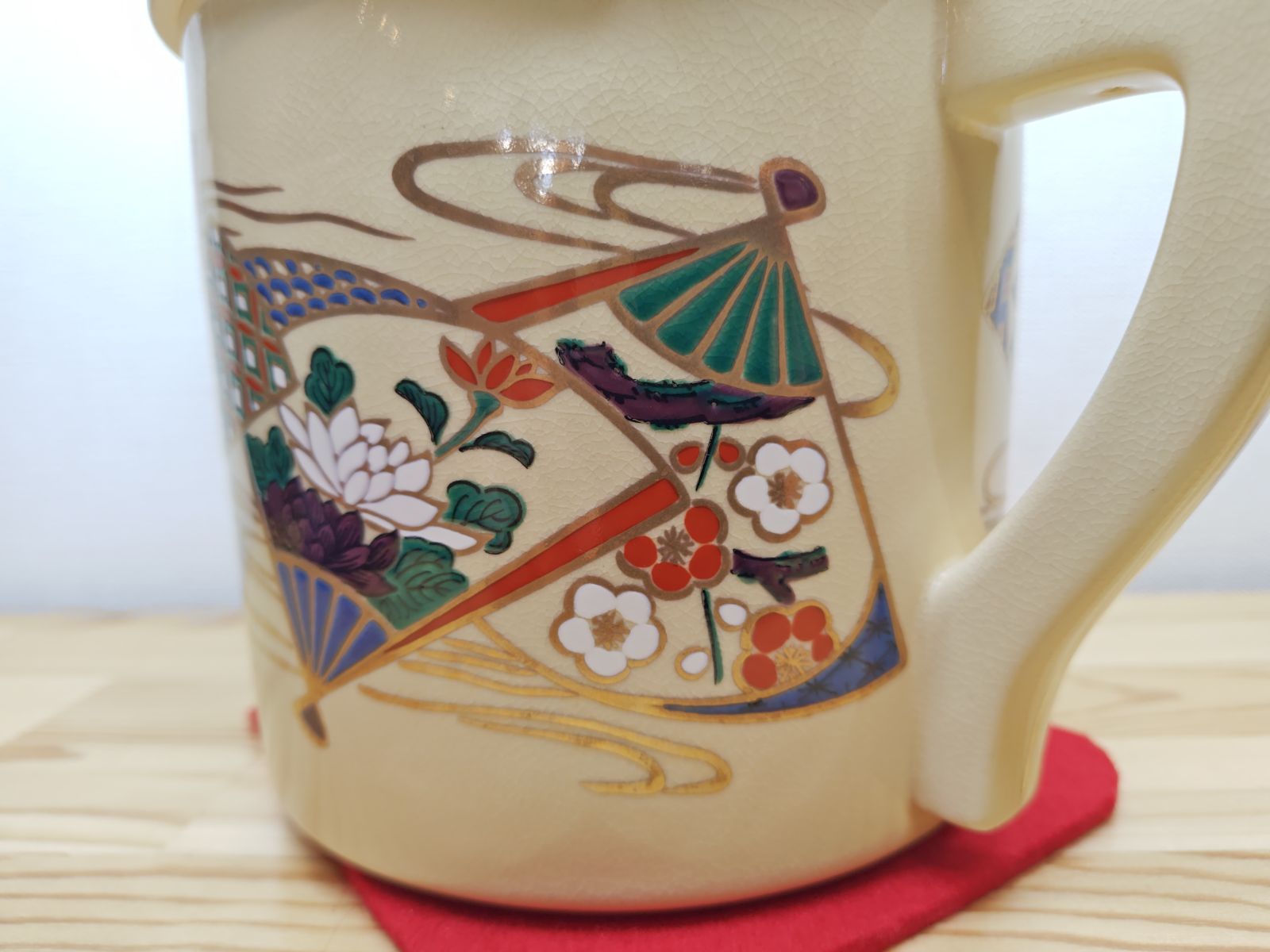 送料込【逢絢亭・新品】茶道具 水屋道具 片口水注 京焼 扇面流水 紙箱入り 逢絢亭・新品】茶道具 水屋道具 片口水注 京焼 扇面流水 紙箱