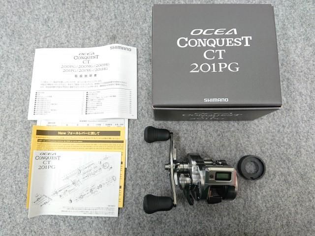 中古】 シマノ 25 オシアコンクエストCT 201PG 左ハンドル 両軸