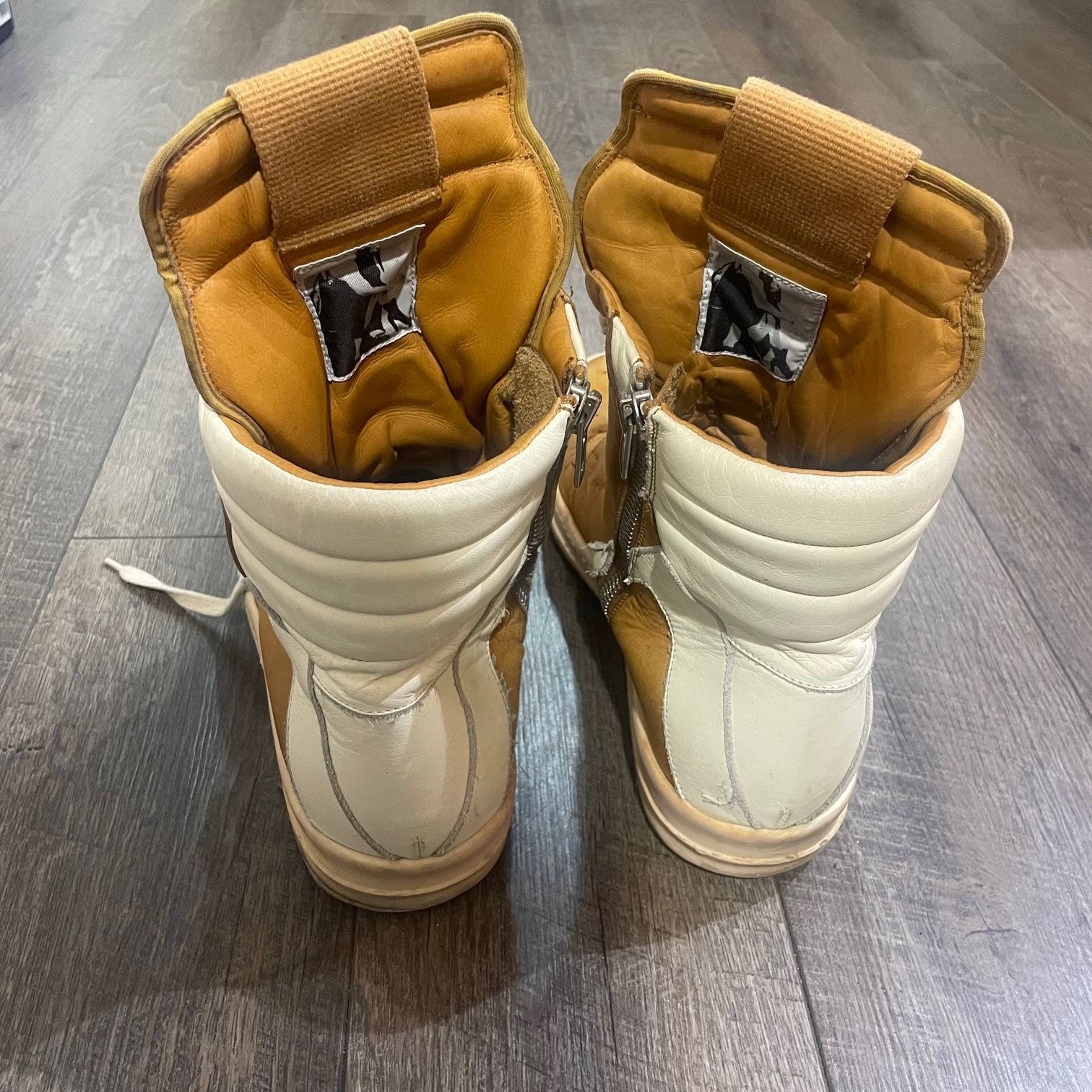 Rick Owens レザー ジオバスケット スニーカー 3435 リックオウエンス 