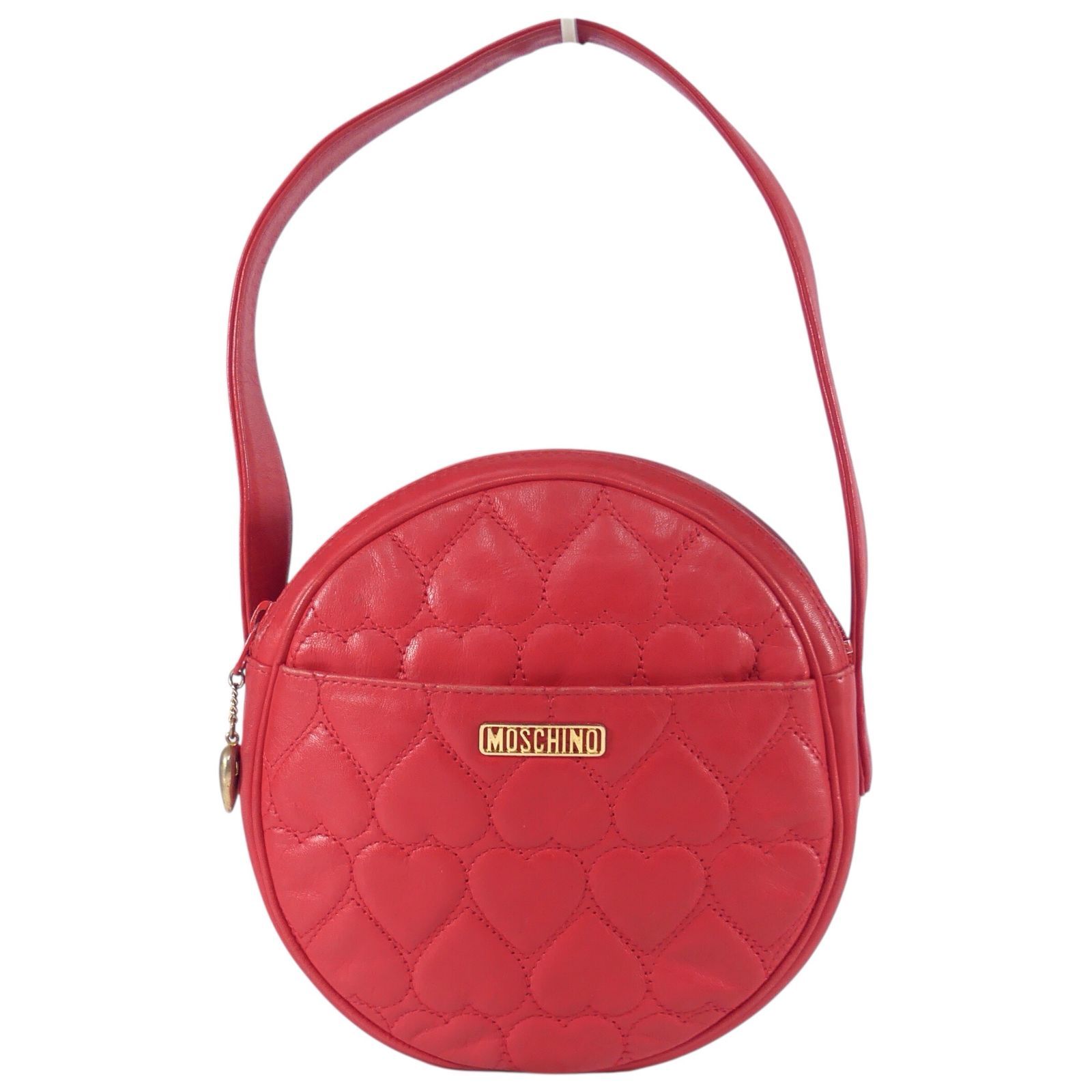 モスキーノ　MOSCHINO 手袋　スパンコール　高級　レッド　パンク モスキーノMOSCHINO ラムレザースパンコールショート五部丈