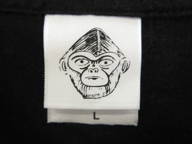 ザ　クロマニヨンズ Tシャツ 希少なLサイズ ブラック ザ・クロマニヨンズ ヨシオ Tシャツ 半袖 ブラック 黒 L 綿