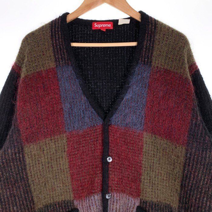 トップス SUPREME 22SS Brushed Grid Cardigan Supreme Brushed Grid Cardigan (SS22) - $198