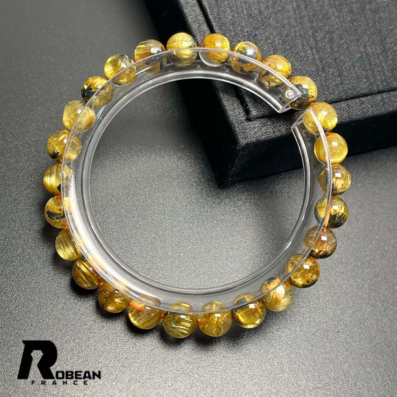 夢色 EU製 ☆太陽花タイチンルチル☆黄金針水晶 金運 開運