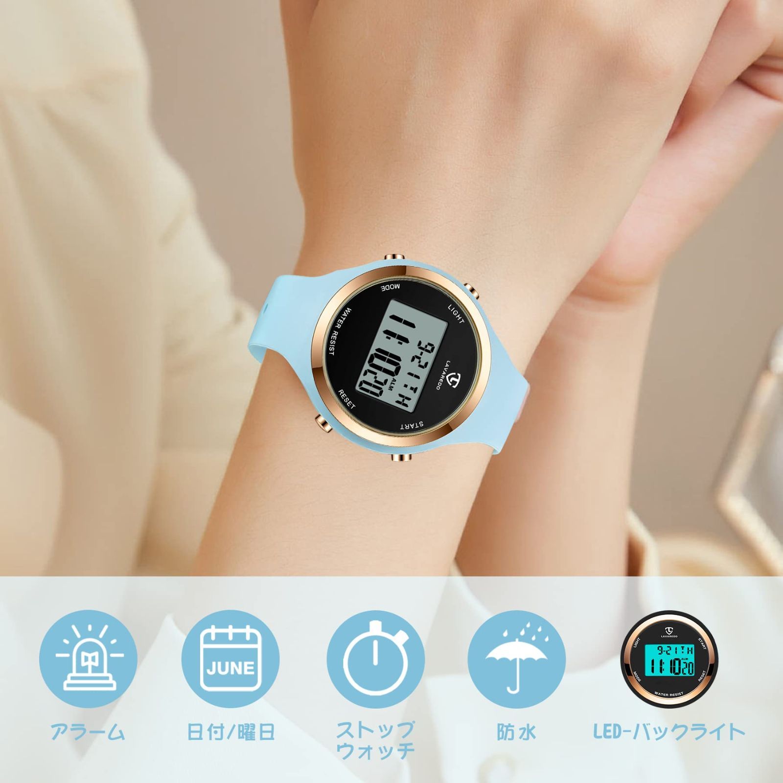  彼女 娘 女性用 40代 30代 妻 20代 通勤 母 仕事 ビジネス おしゃれ 女の子 シンプルウォッチ アウトドア 防水時計 日付表示 目覚まし時計 付け お祝い スポーツウォッチ 子供腕時計 男女兼用 ギフト デジタル腕時計 メ 腕時計 キッズファッション小物