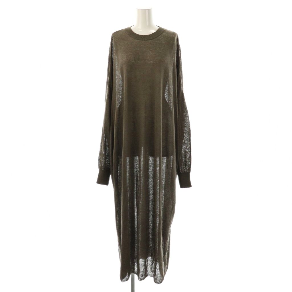 カレンソロジー Curensology リネンワンピース ニット ロング F