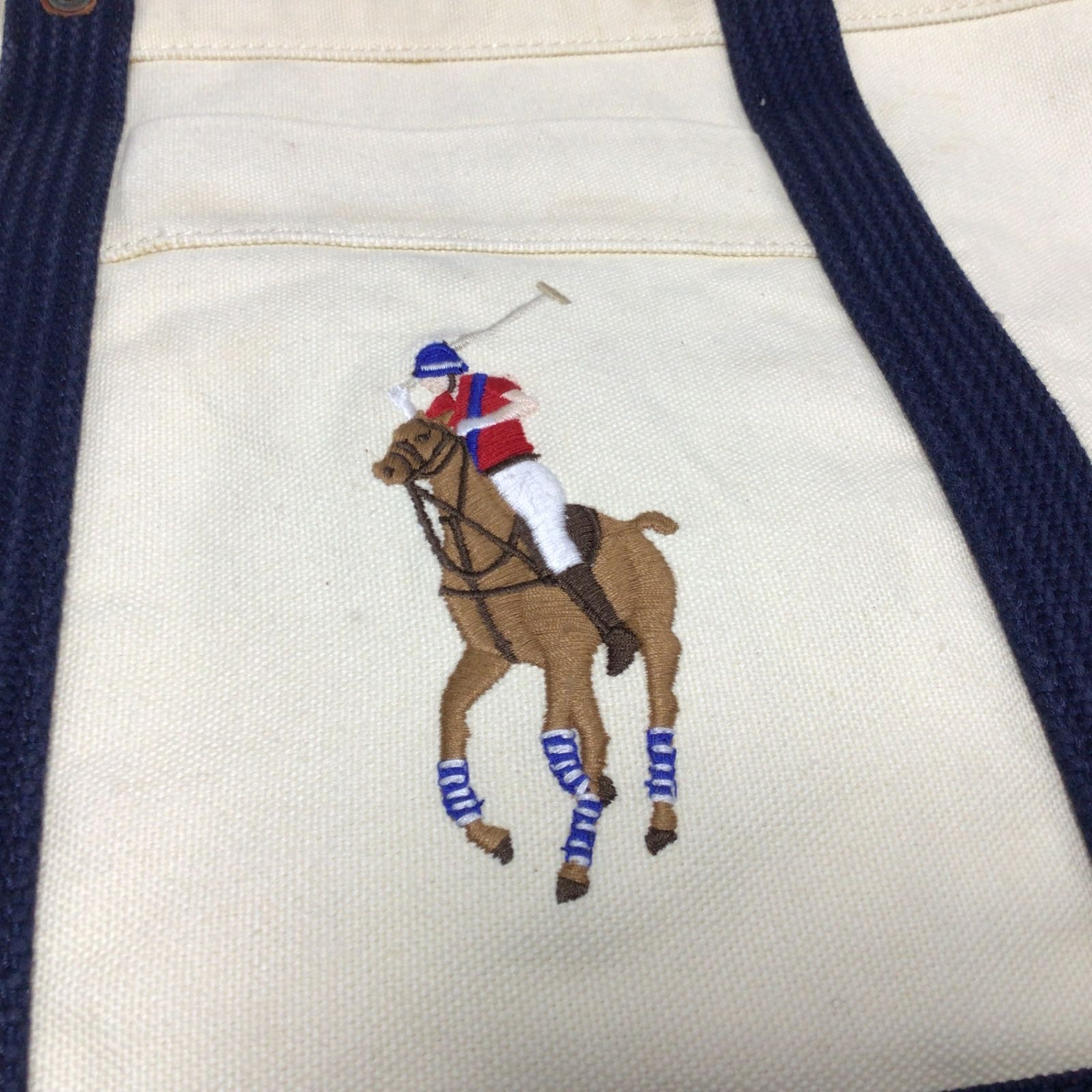 5132【POLO RALPH LAUREN】ラルフローレン BIGポニー刺繍 キャンバス 