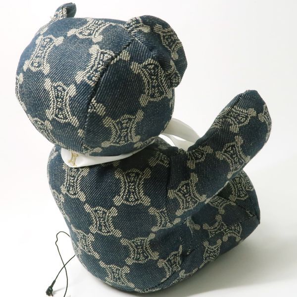 CELINE テディベア デニム マカダム柄 くま ぬいぐるみ セリーヌ