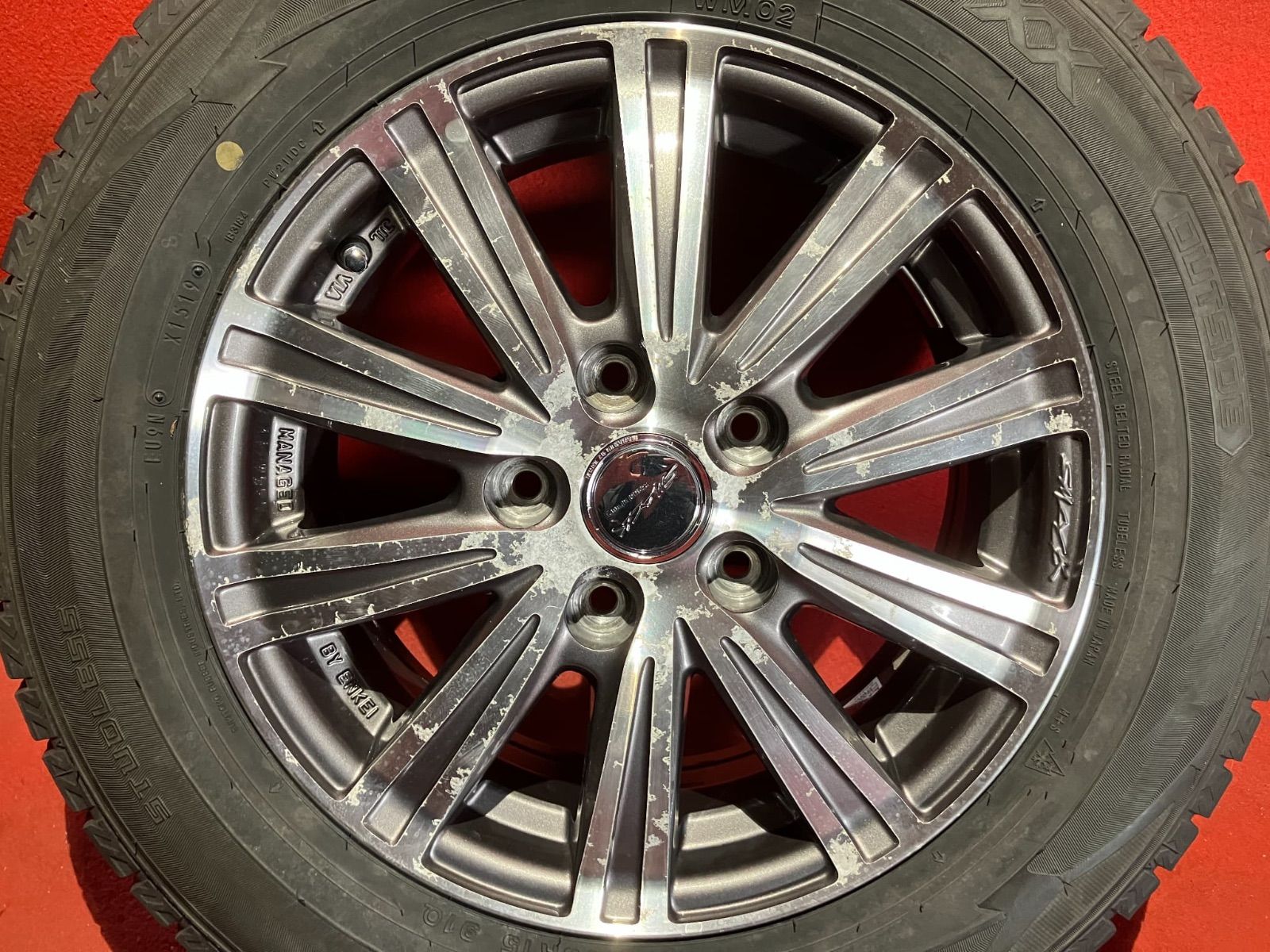 スタッドレスタイヤホイールセット 195