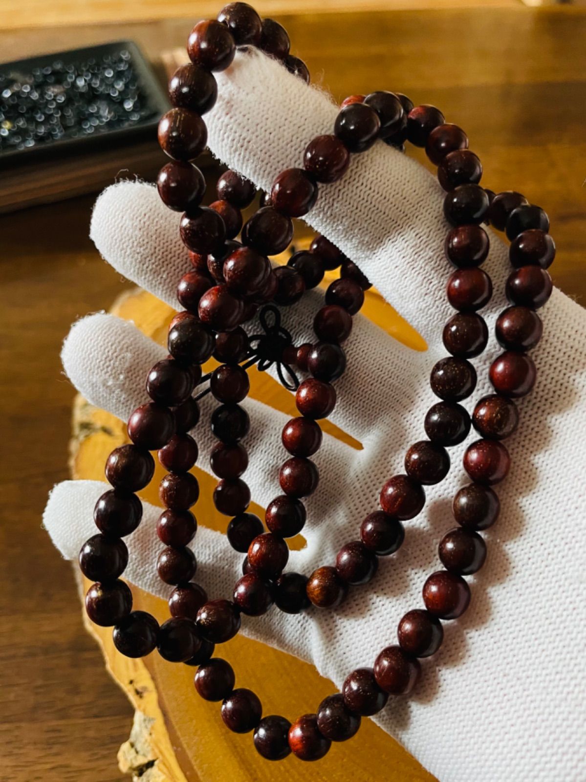 金星小葉紫檀 腕輪仏珠 念珠 數珠ブレスレット - メルカリ