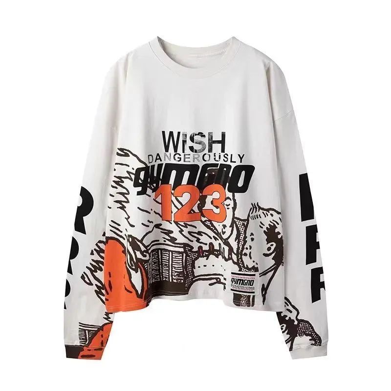 【入手困難・新品未使用】ワンランク上のカジュアル RRR-123リヴィントンロイレビス WISH DANGEROUSLY ロングスリーブTシャツ長袖　ユニセックス