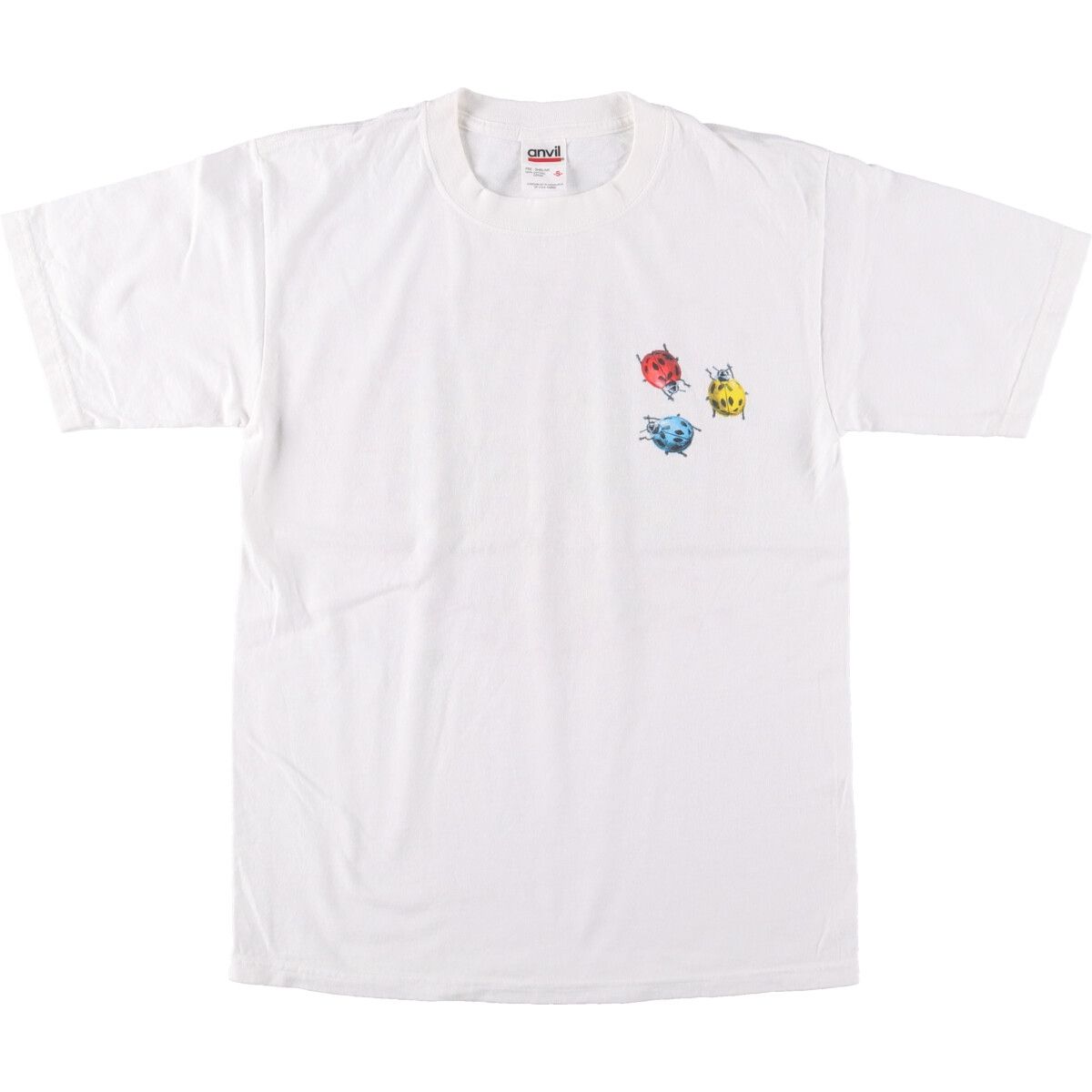 古着 アンビル Anvil てんとう虫柄 アニマルTシャツ メンズS相当|eaa548766