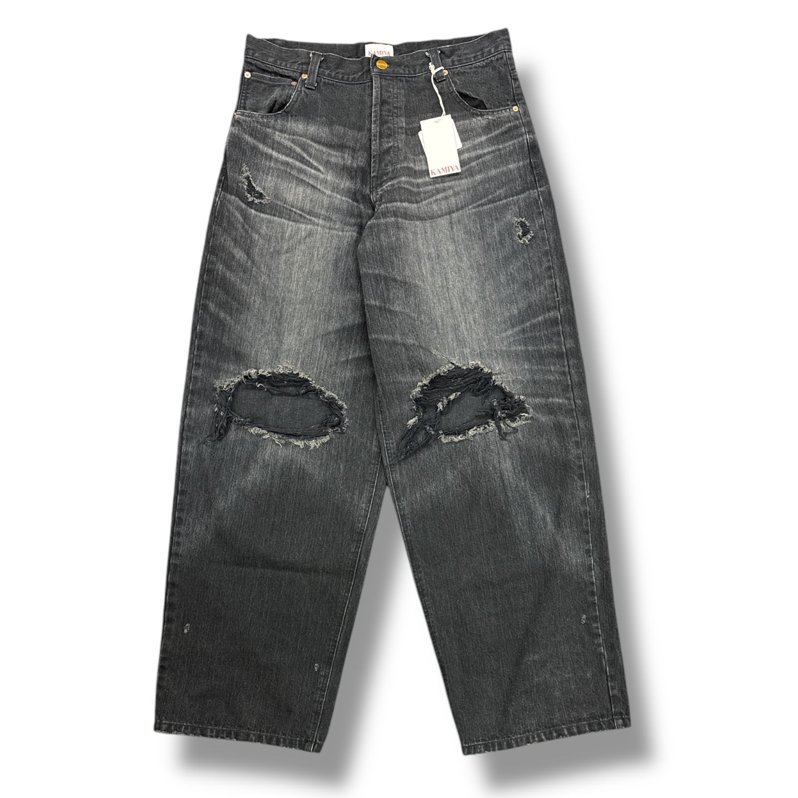 参考上代71500円 未使用品 KAMIYA 25SS Denim Wide Pants デニム