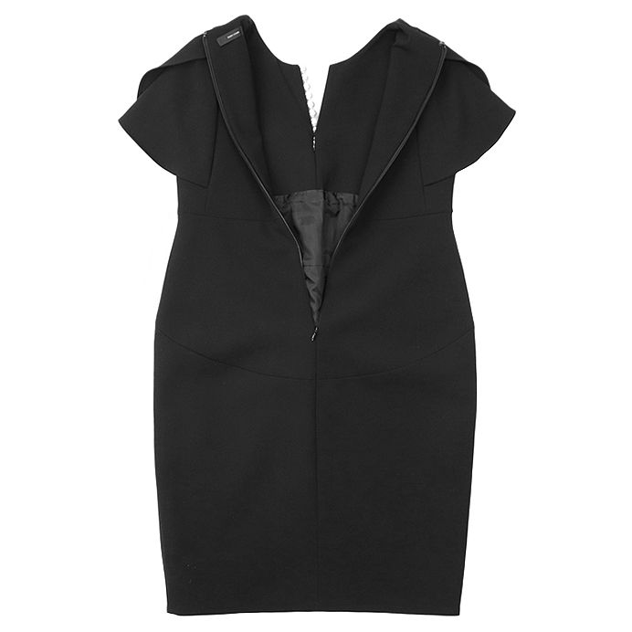 YOKO CHAN スリットネック ワンピース 美品】ヨーコチャン スリット