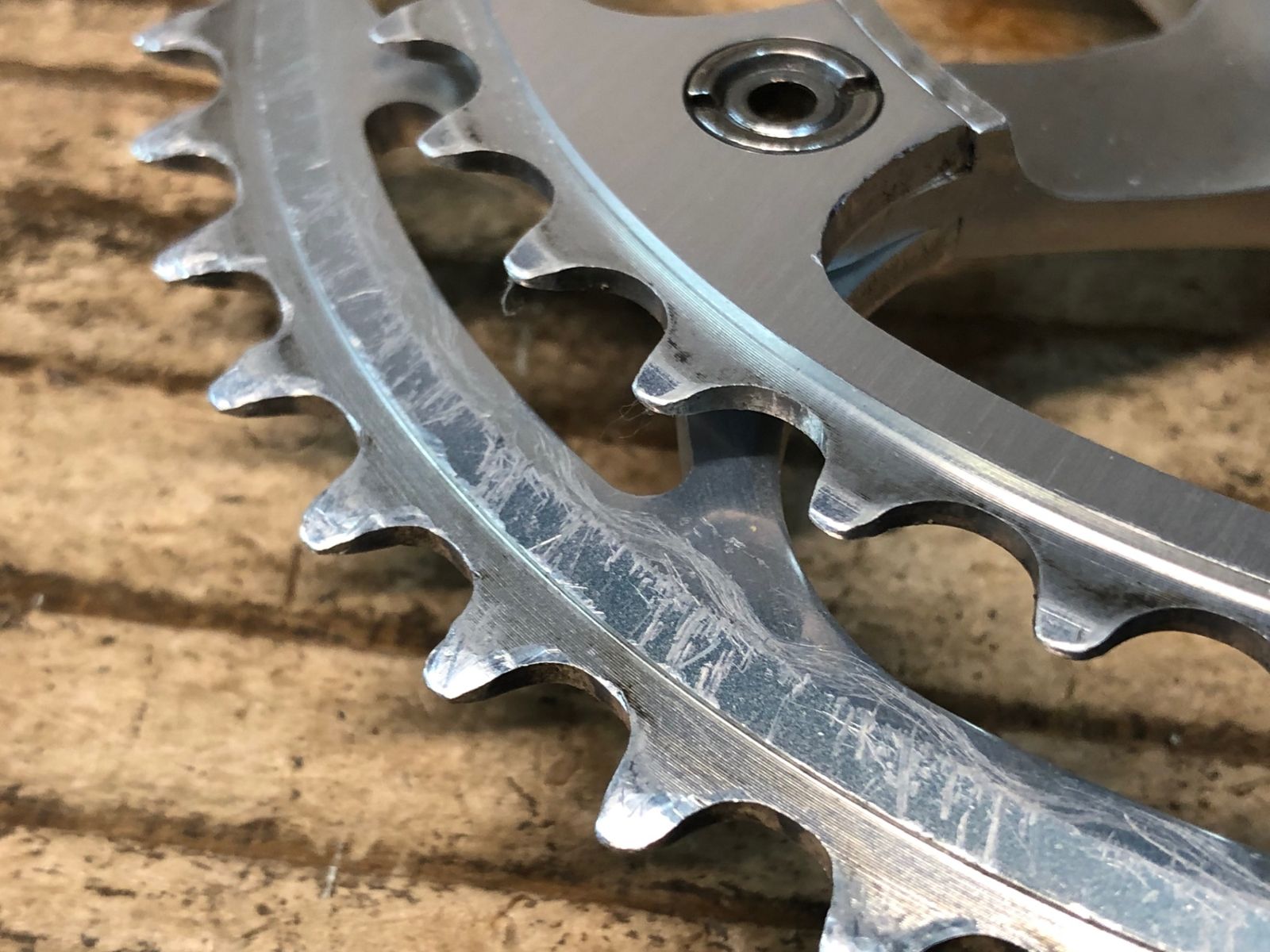 SHIMANO600(FC-6400)クランク170mm Shimano 600 Ultegra crank, FC-6400, 53/39 teeth, 170mm, DRIVE SIDE