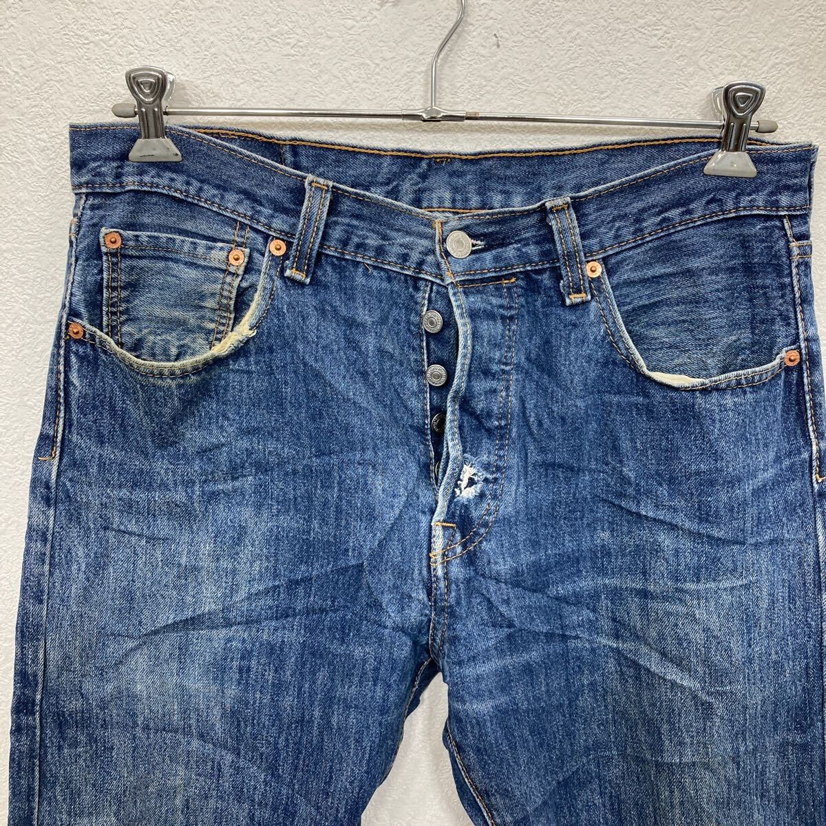 Levi's 501 デニムパンツ W33 ブルー リーバイス ボタンフライ