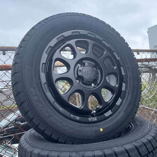 GOODYEAR スタッドレスタイヤ 14インチ アルミ4本セット グッドイヤー 155/65R14 スタッドレスタイヤホイールセット