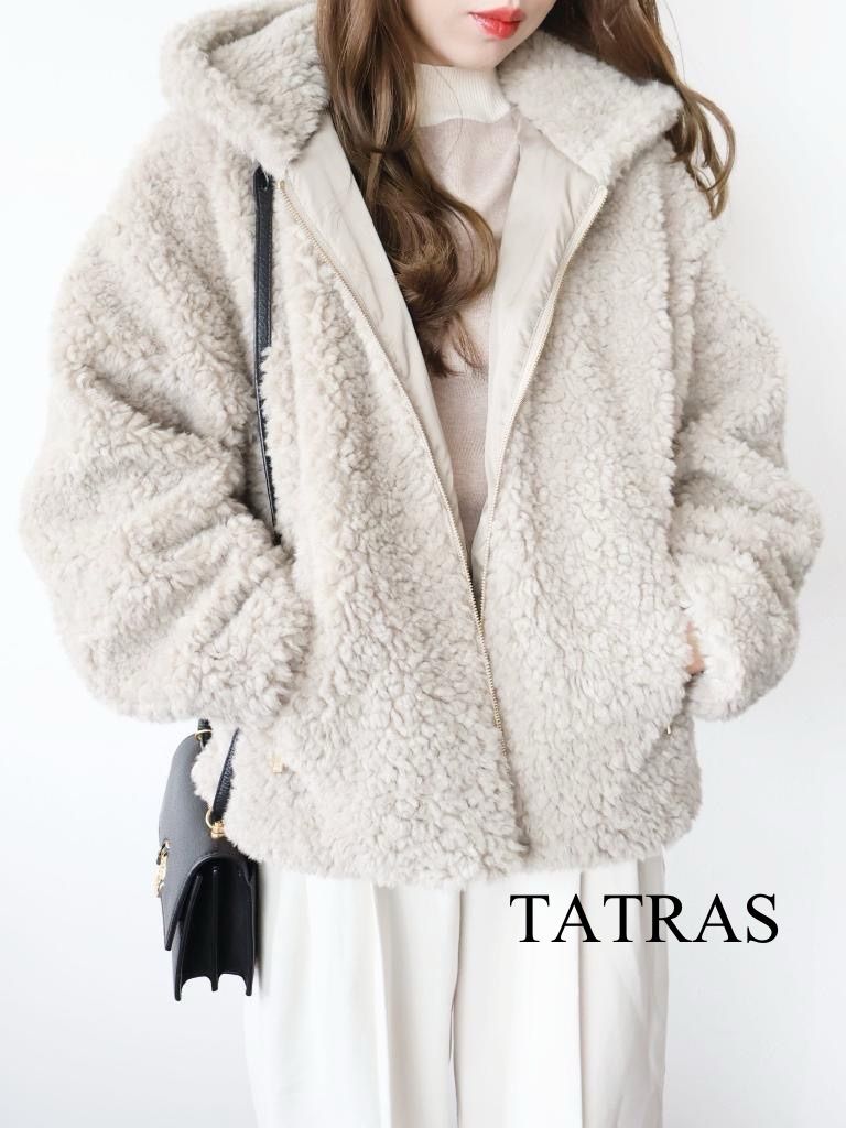 ☆ TATRAS タトラス IPAMA ボアブルゾン ジャケット Sサイズ ☆ TATRAS タトラス IPAMA ボアブルゾン ジャケット Sサイズ