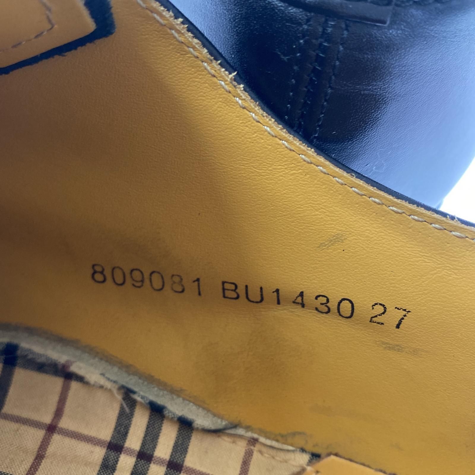 バーバリードレスシューズ size27|ブラック