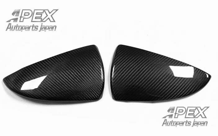 高品質 レクサス 2019-2025 ES UX ドライカーボン ファイバー ドアミラーカバー 2P