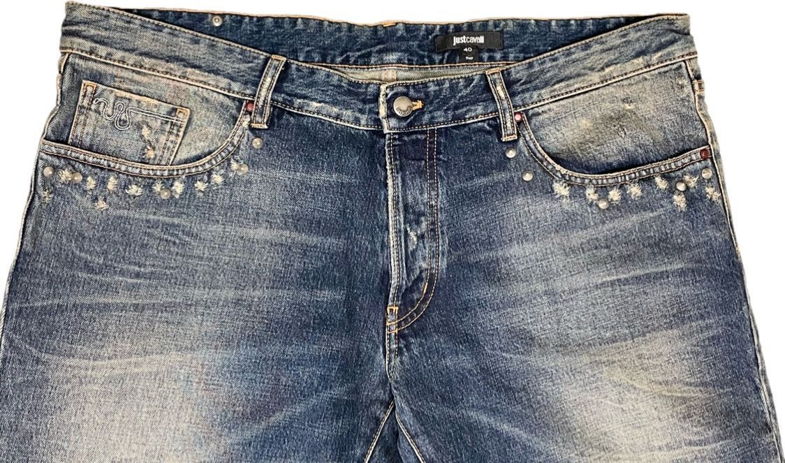 ☆タグ付き新古品☆ MADE IN ITALY製 Just Cavalli スタッズ付き