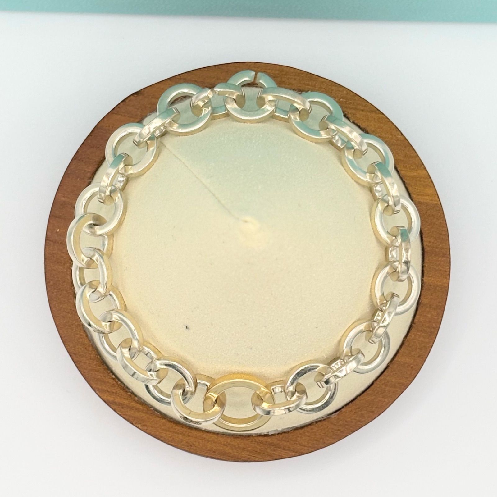 Tiffany ティファニー ラウンド リンク コンビ ブレスレット K18 925 