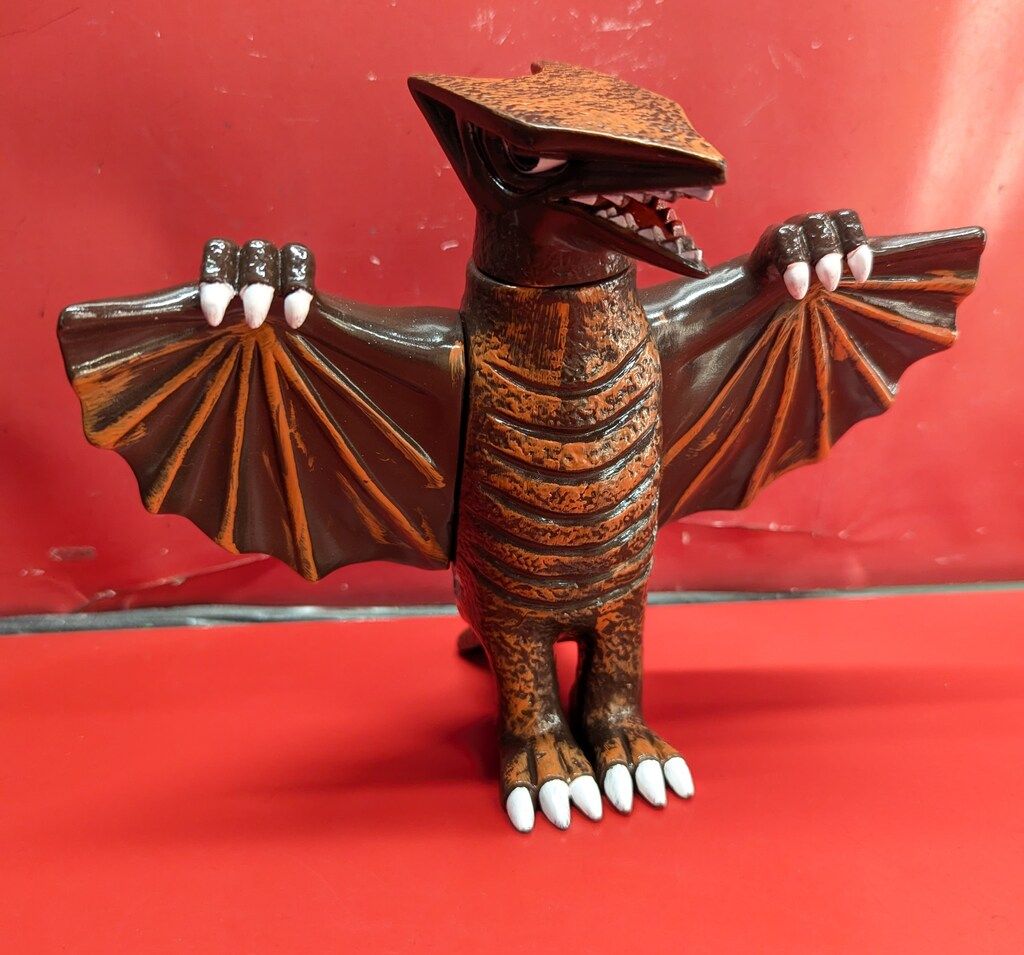 マルサン　 日東の怪獣シリーズ/復刻版 ギャオス こげ茶に橙u0026白