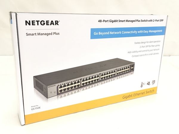 NETGEAR GS750E-100AJS ギガビット イーサネット スイッチ 未使用 中古