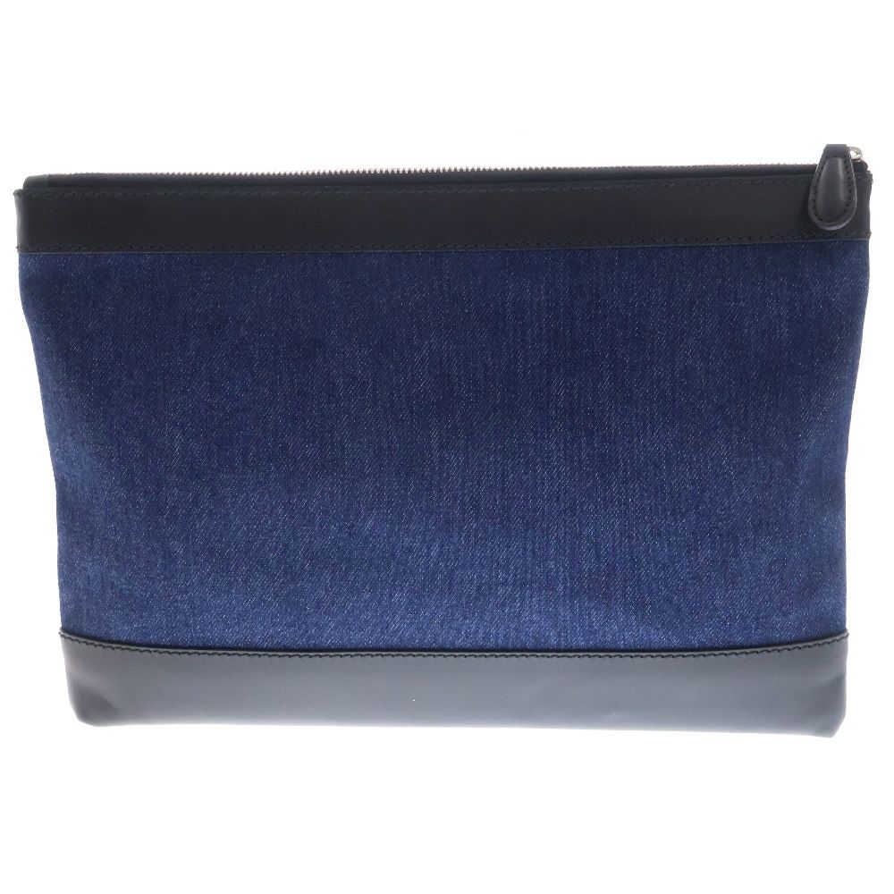 【レア】【美品】バレンシアガ ネイビークリップ クラッチバッグ マルチカラー BALENCIAGA バレンシアガ ネイビー クリップM クラッチバッグ 37373