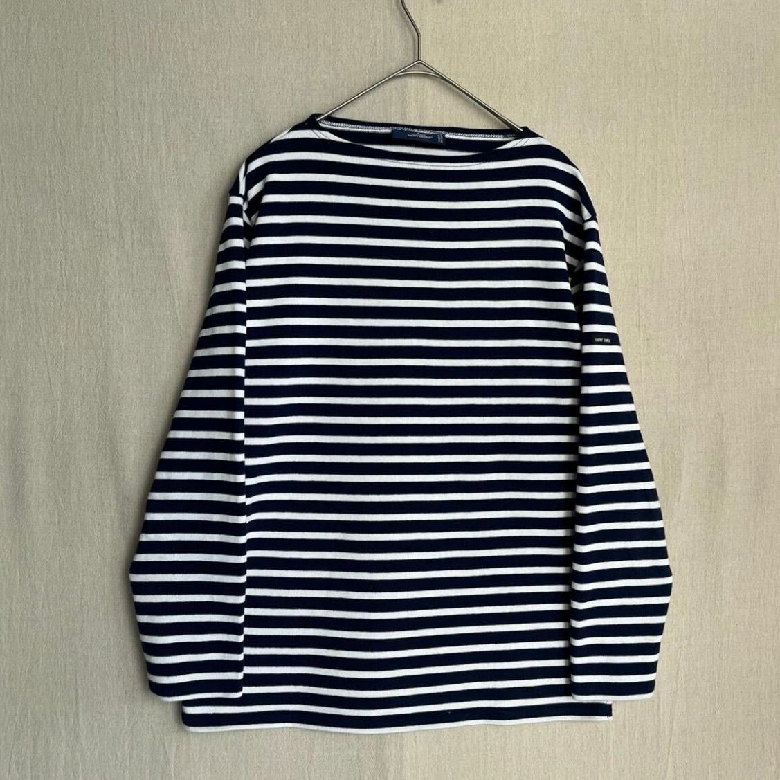 フランス製 SAINT JAMES バスク シャツ / 4 コットン ネイビー フランス製 SAINT JAMES バスク シャツ / 4 コットン ネイビー