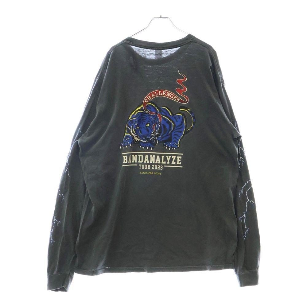 トップス CHALLENGER L/S BD TIGER TEE CHALLENGER/L/S BD TIGER TEE（BLACK）［タイガー長袖T-23秋冬