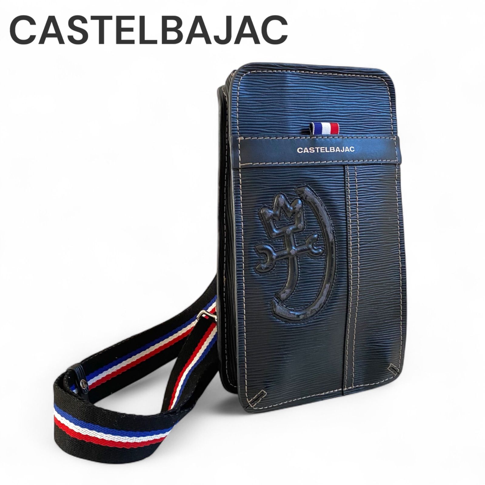 CASTELBAJAC カステルバジャック ネイビー ボディバッグ