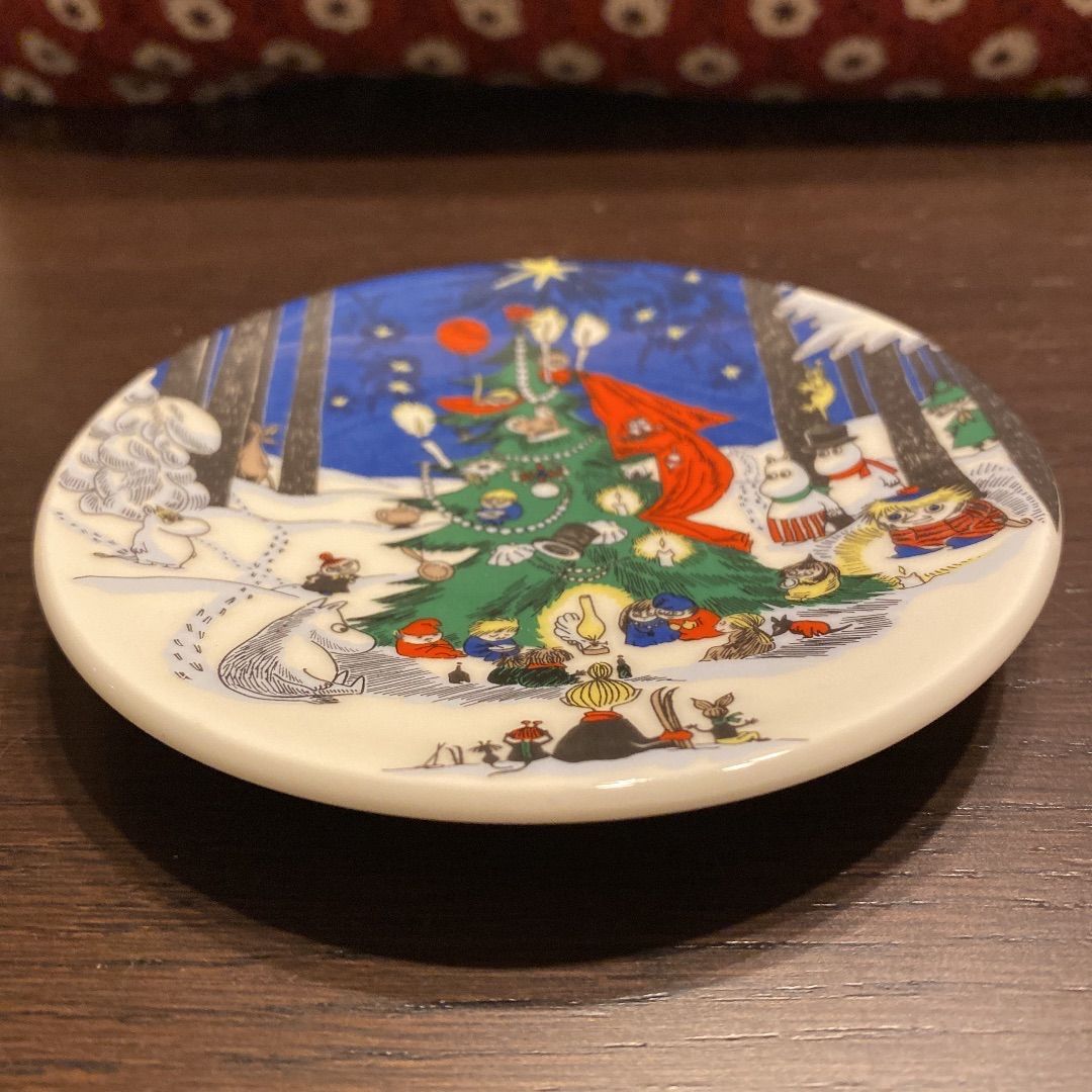 20cm 廃盤 ARABIA アラビア ムーミン クリスマスプレート 皿 - 食器