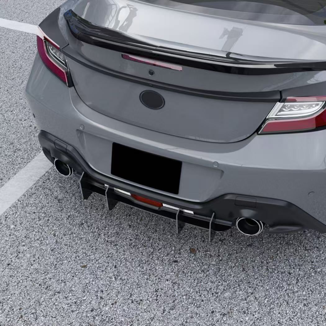 トヨタGR86 スバルBRZ 2025 リアディフューザー リアリップ 後期型対応 カスタムパーツ 取付簡単 ABS製 リアスポイラー グロスブラック DL14LYX人気注目