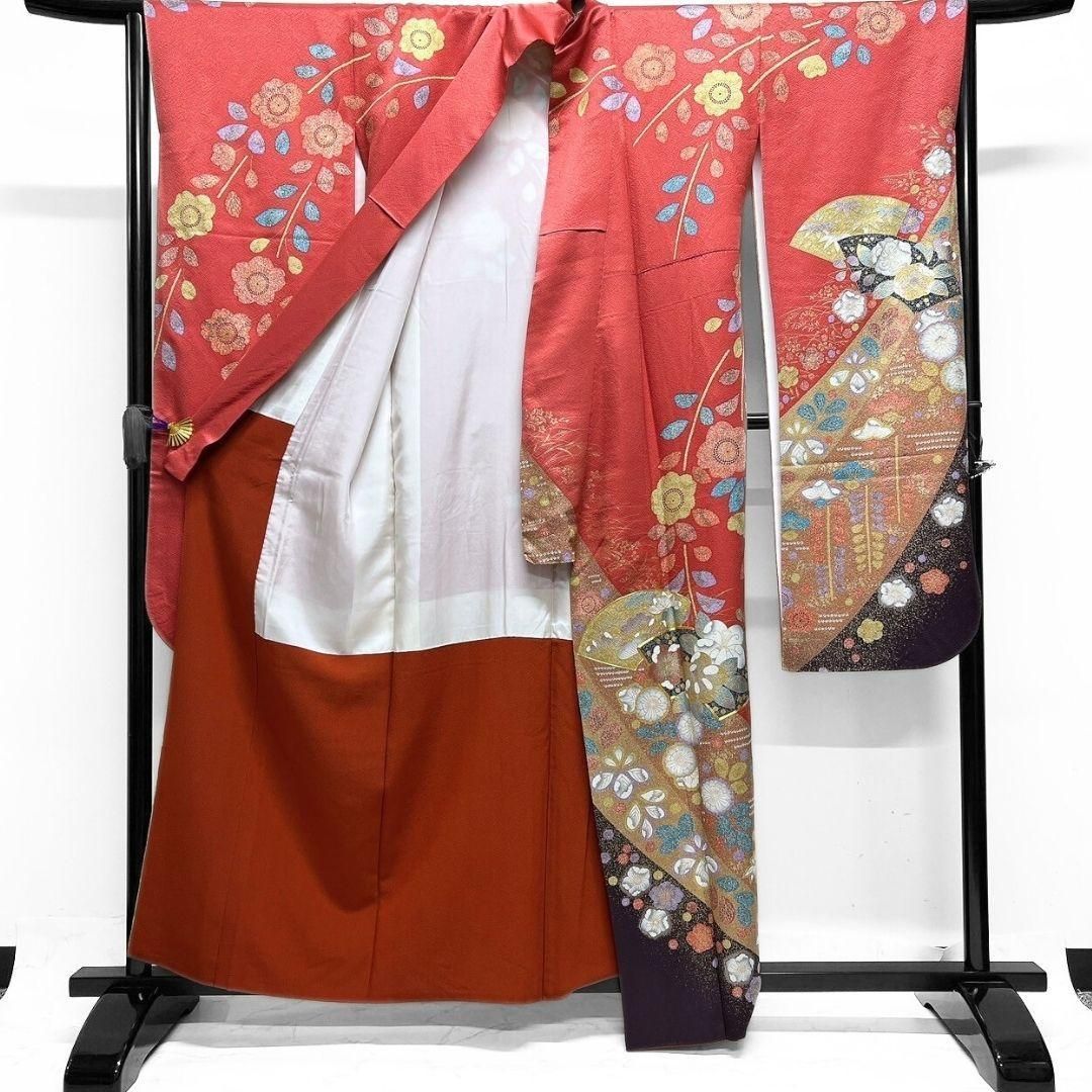 金彩　金駒刺繍　辻ヶ花　振袖　晴れの日　成人式　卒業式　着物　104a p 金彩 金駒刺繍 辻ヶ花 振袖 晴れの日 成人式 卒業式 着物 104a p