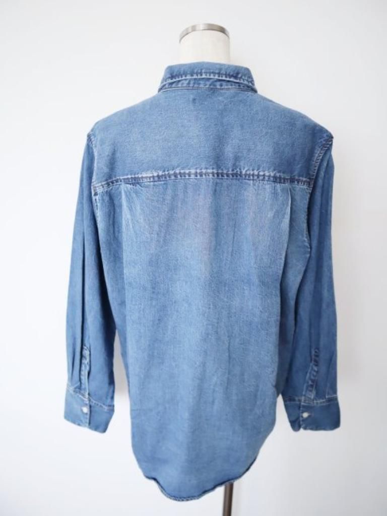 IENA イエナ ベーシックデニムシャツ Mサイズ 38 デニムブルー 綿100