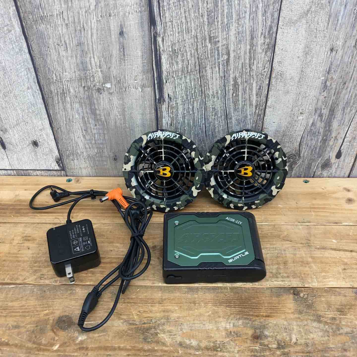 BURTLE バートル エアークラフト 2025年モデル ファンユニットAC08-1 バッテリーAC08 22V セット 東大和店