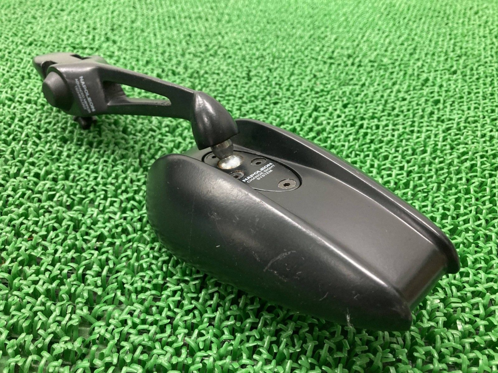 ナポレオン製XJR400 ミラー 片側 社外 バイク 部品 4HM RH02J シャークミラー7 NA-014 レイセーブ鏡 パープルレンズ uU