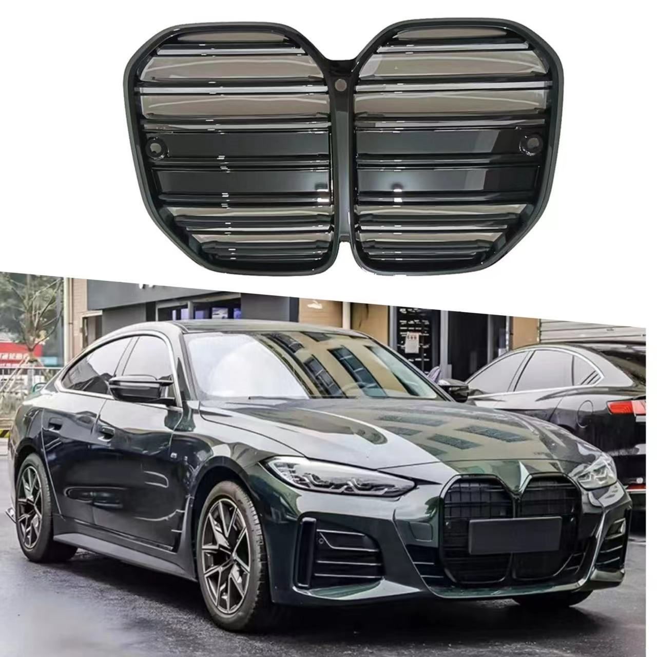 無料送<!-利用不可文字-!> BMW 4シリーズ G22 クーペ 2020-2025年式対応 メンズ向け M4スタイル ダブルライン フロントグリル ACC対応|非対応タイプss今週注目