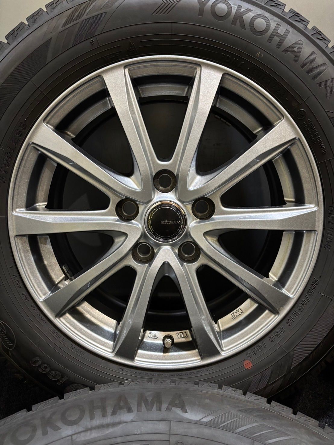 ☆205/65R16 YOKOHAMA/ice GUARD iG60 23年製 MILLOUS 16インチ 6.5J +